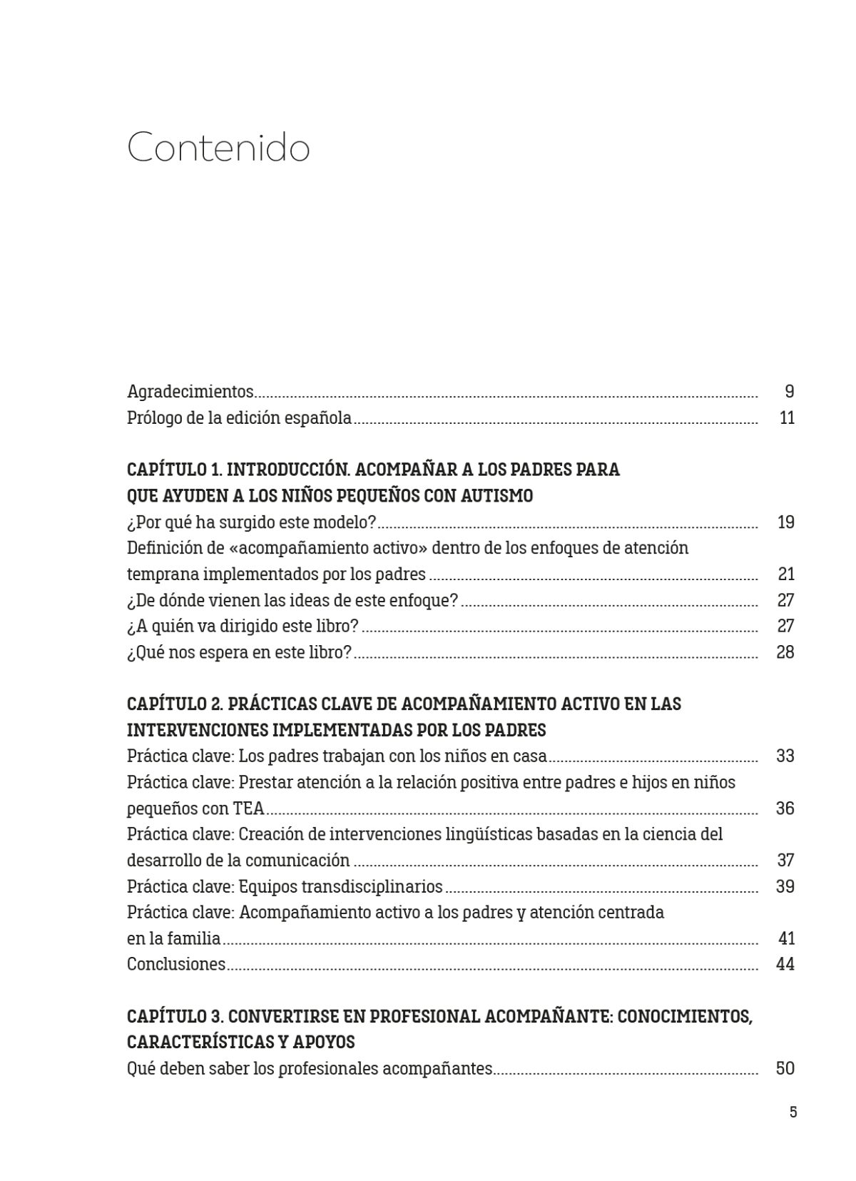 Acompañamiento activo a familias de niños pequeños con autismo